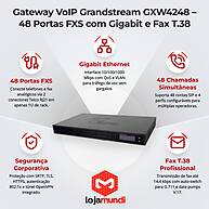 Gateway VoIP Grandstream GXW4248 - 48 Portas FXS Gigabit - miniatura 4