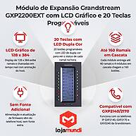 Módulo Expansor Grandstream GXP2200EXT LCD com 40 Teclas BLF - miniatura 2