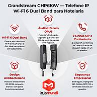 Telefone IP Grandstream GHP610W Wi-Fi 6 Dual Band com 2 Linhas SIP - Branco - miniatura 2